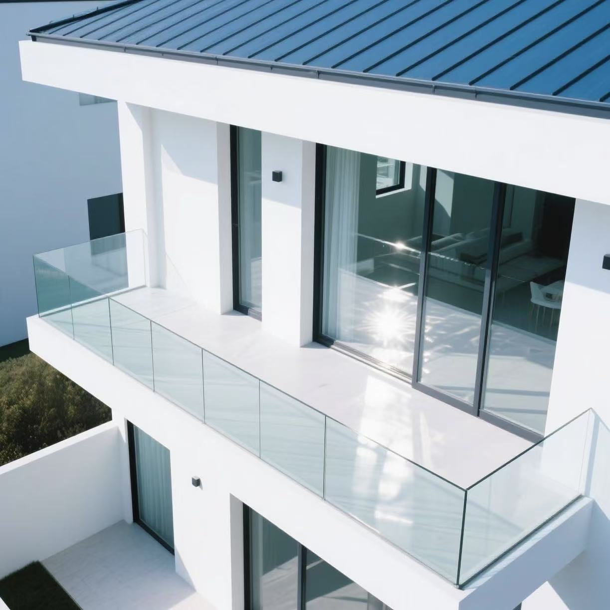 HDSAFE Hot Selling OEM Aluminium Glass Holder Balcony Balconi Glass Railing For Stair Railing Factory