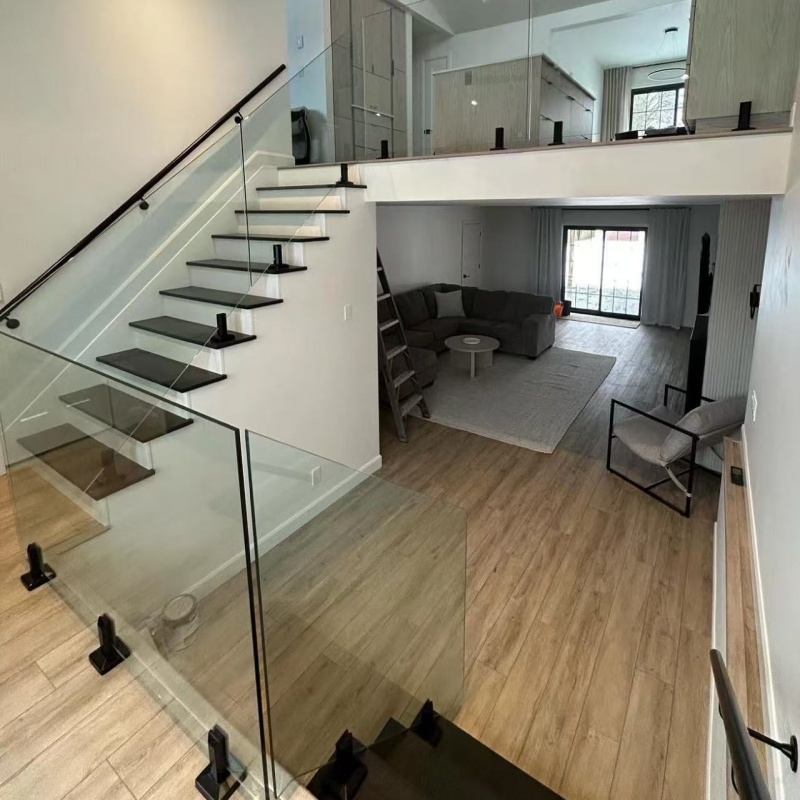Popular Terrace Balcony Railings Aluminium U Channel Glass Railing Handrails