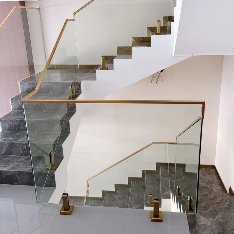 HDSAFE Glass Handrail Factory Balcony Glass Terrace Aluminum U Channel