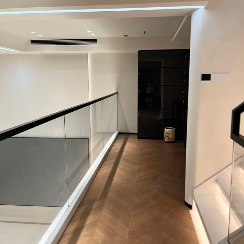 HDSAFE Terrace Aluminum Railing U Channel Balustrade For Villa Mall Hospital