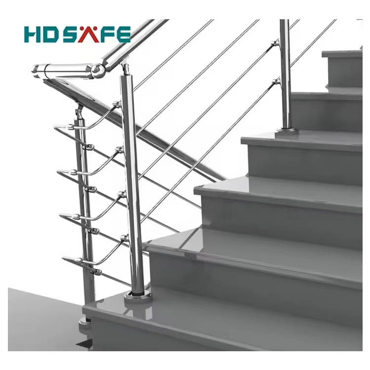 Led Lighted Frameless Aluminium Glass U Channel Railing System