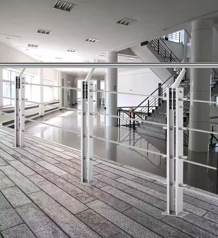 Led Lighted Frameless Aluminium Glass U Channel Railing System