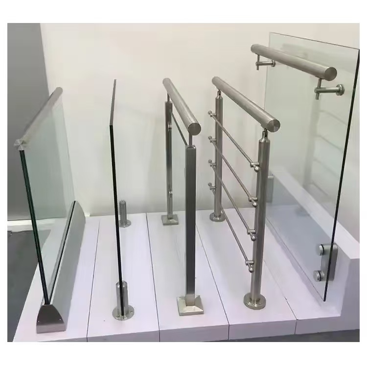 Led Lighted Frameless Aluminium Glass U Channel Railing System