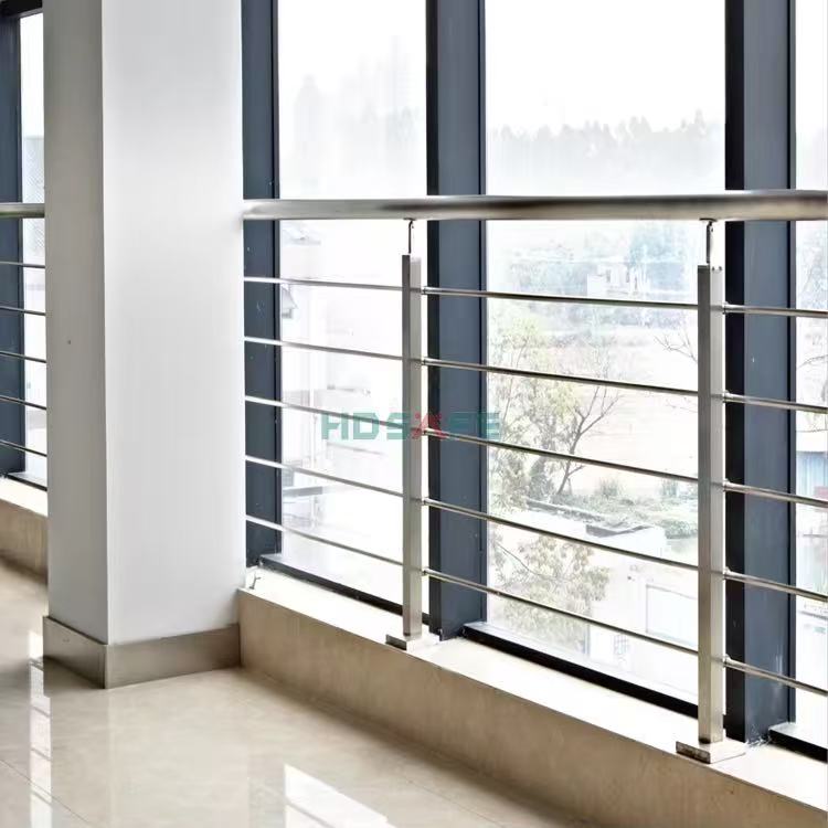 Led Lighted Frameless Aluminium Glass U Channel Railing System